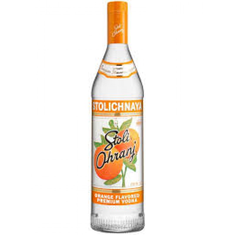 STOLICHNAYA PREMIUM ORANGE VODKA 37.5% 700ML